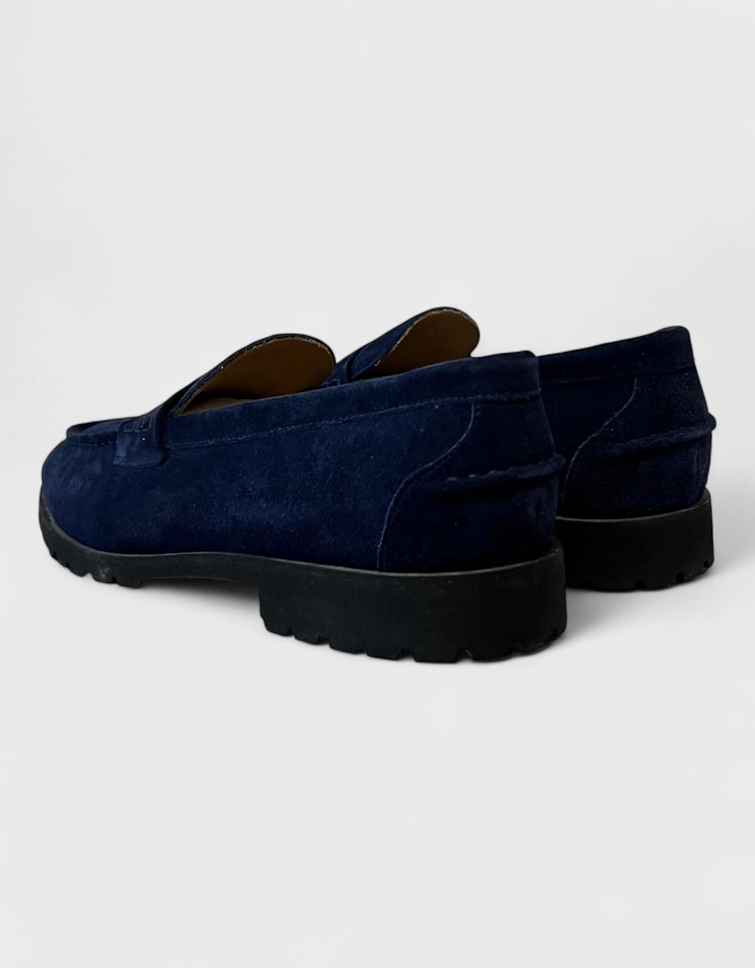 Suede Country Loafers Navy
