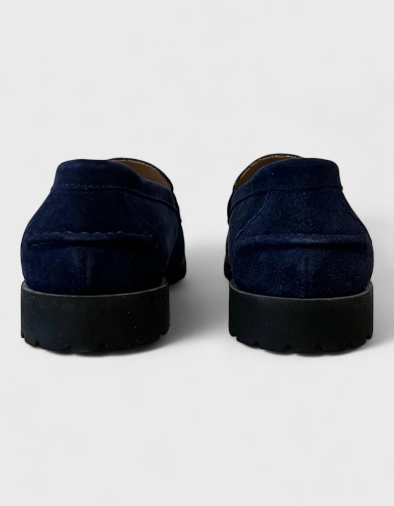 Suede Country Loafers Navy