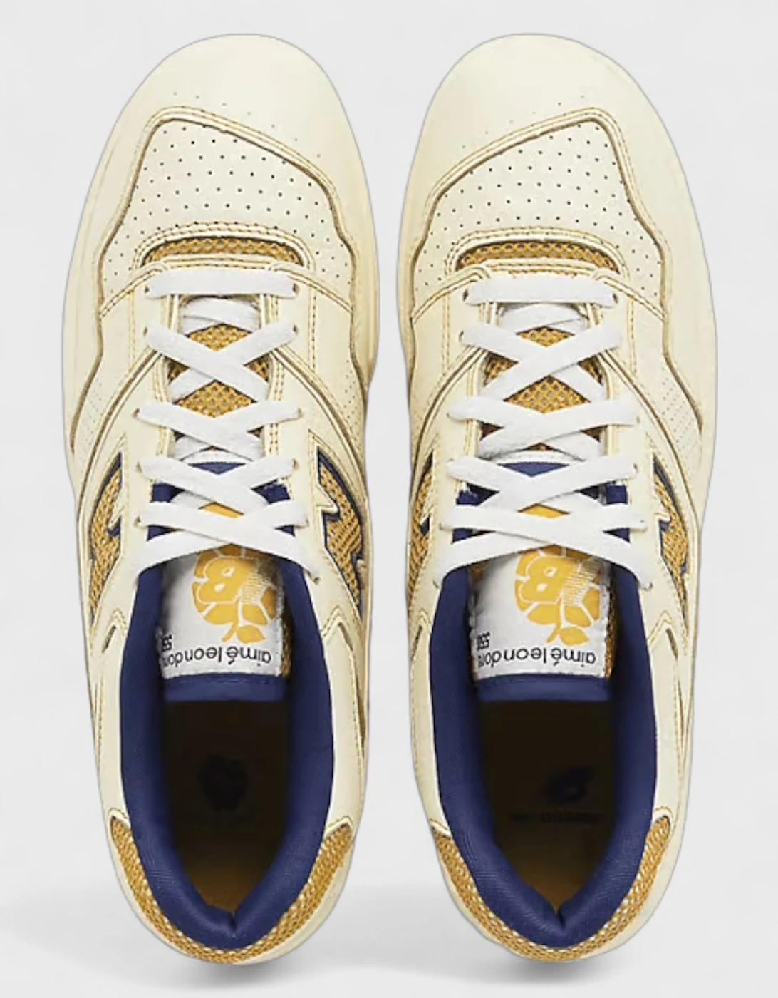 New Balance 550 Basketball Oxfords Yellow