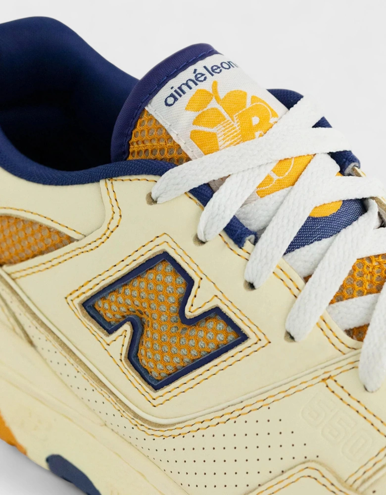 New Balance 550 Basketball Oxfords Yellow