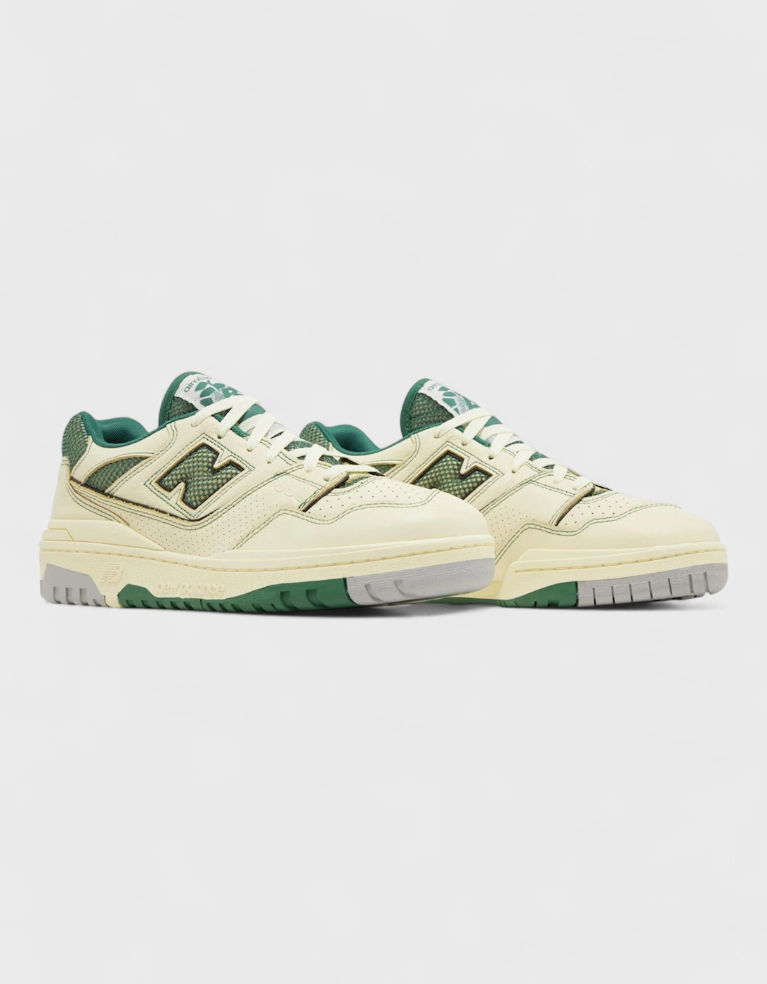 New Balance 550 Basketball Oxfords Yellow Green