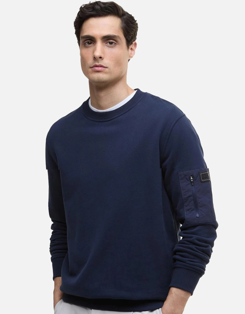 Grip Crew Neck Sweatshirt Navy