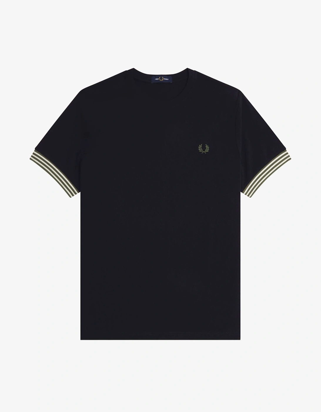 M7707 Striped Cuff T-Shirt - Black, 4 of 3