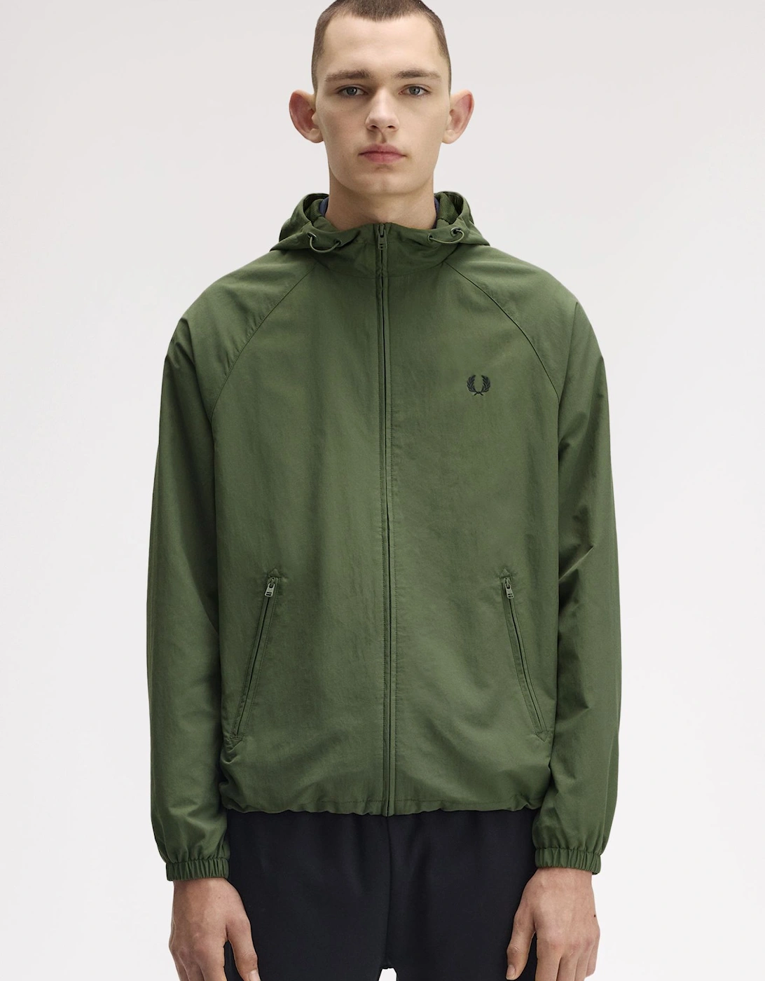 J7902 Hooded Shell Jacket Laurel Wreath Green