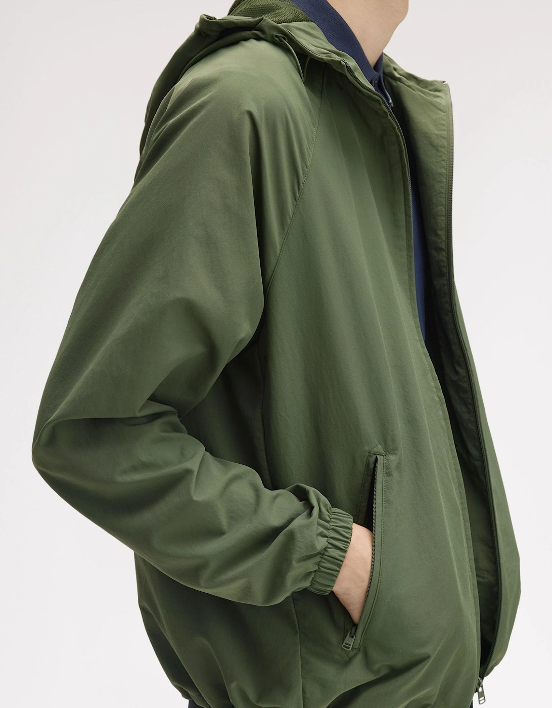 J7902 Hooded Shell Jacket Laurel Wreath Green