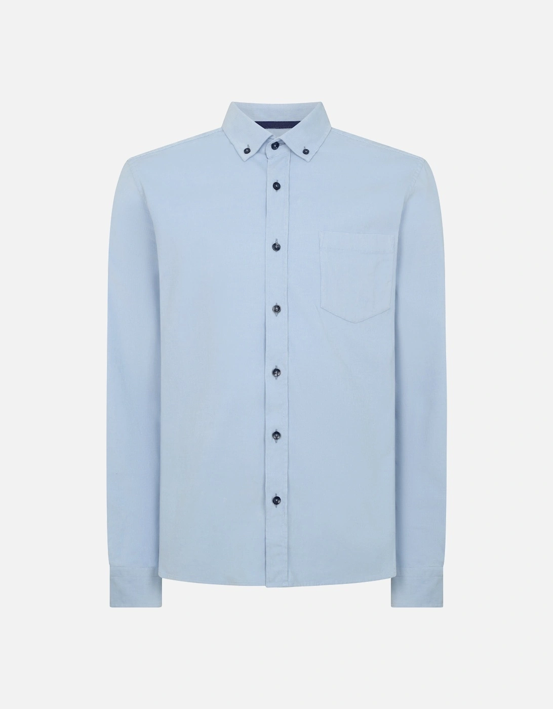 13926 Tapered Fit Micro Corduroy Shirt - Sky Blue, 8 of 7