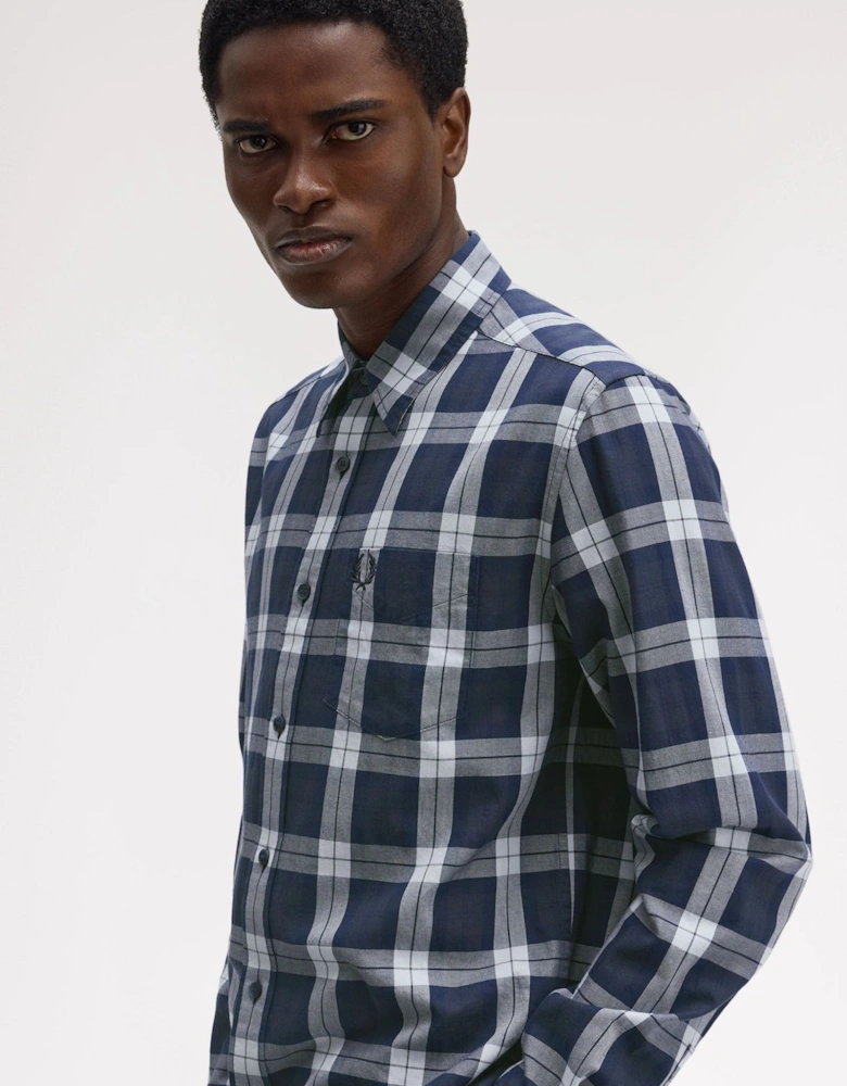 M1742 Tartan Twill Shirt - Dark Airforce