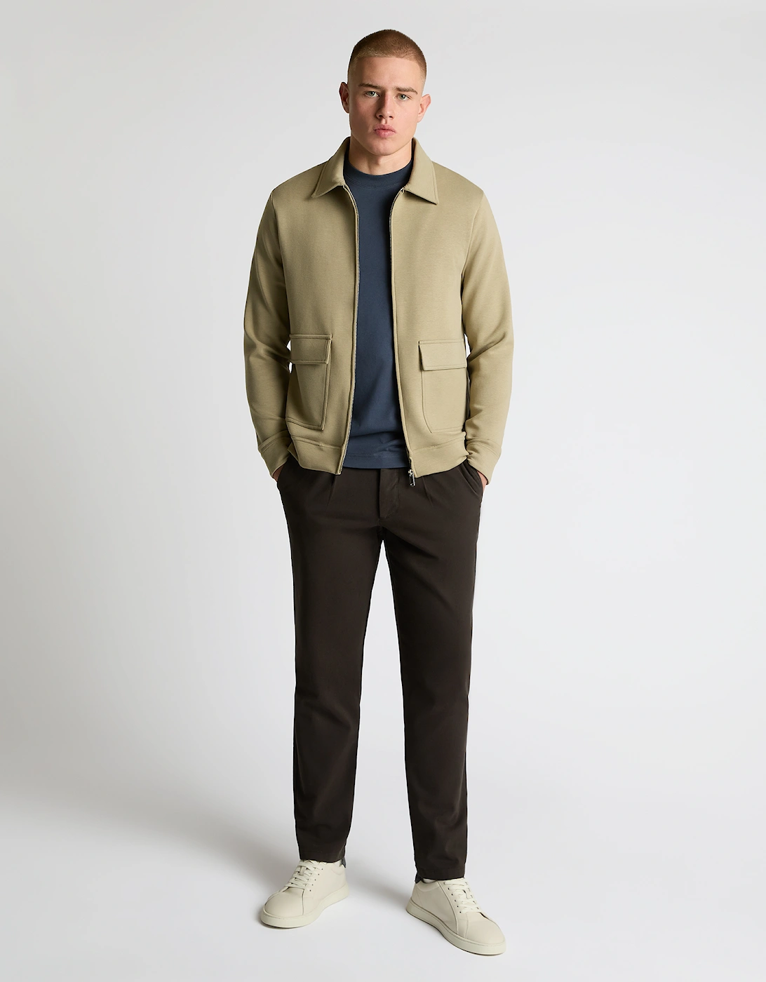58866 Bamboo-Blend Overshirt - Stone