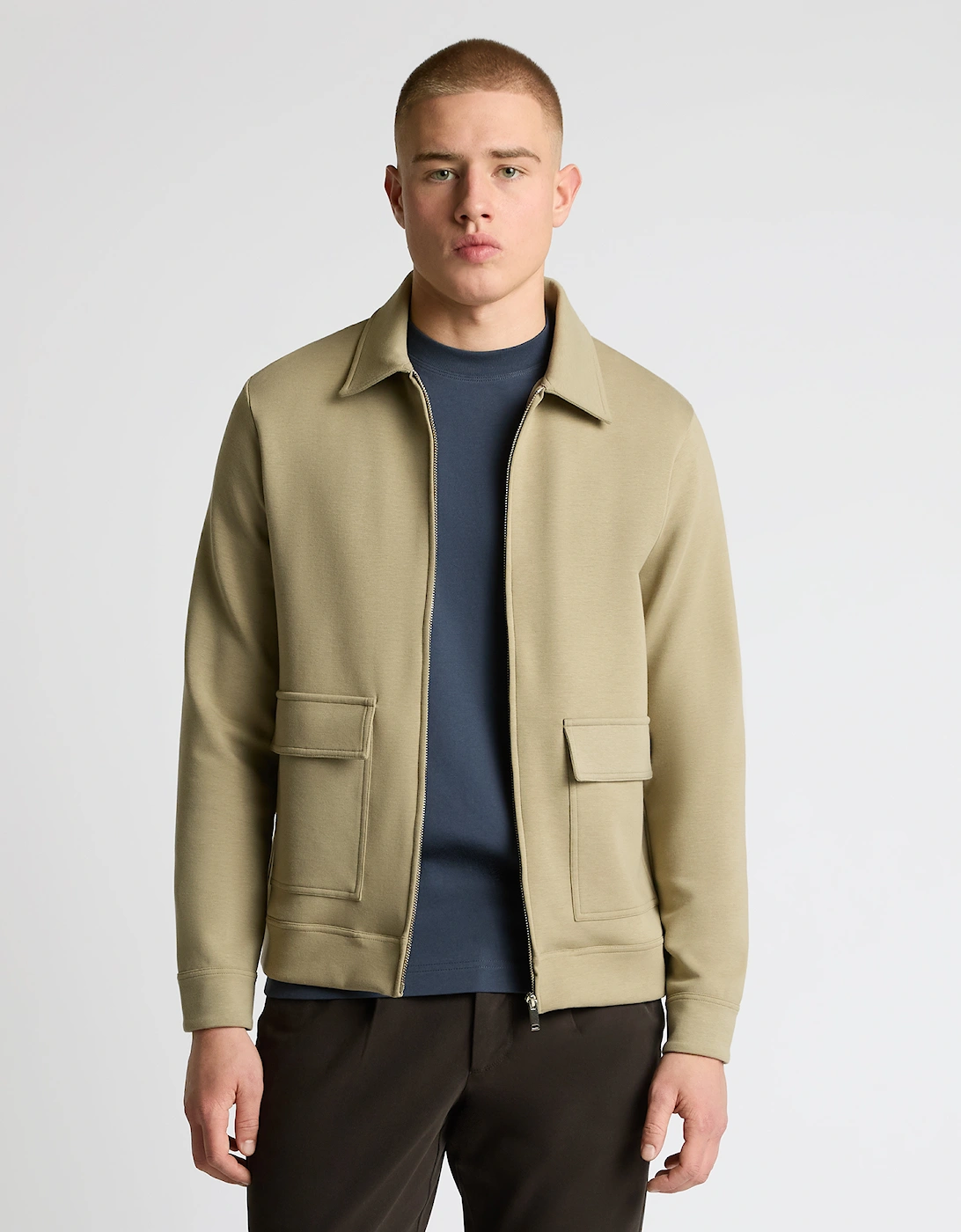 58866 Bamboo-Blend Overshirt - Stone