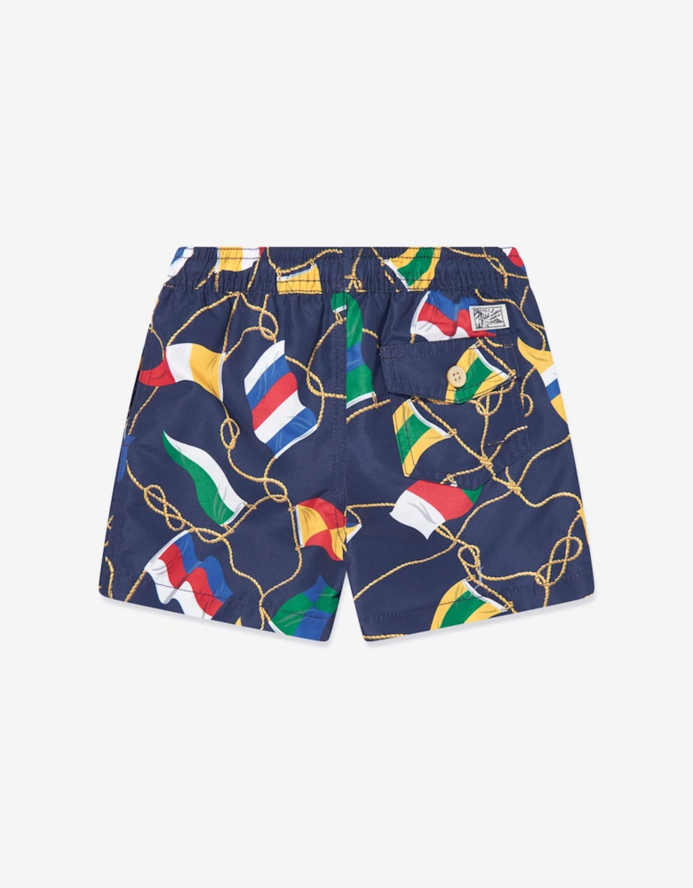 Boys Signal Flags Swim Shorts in Multicolour