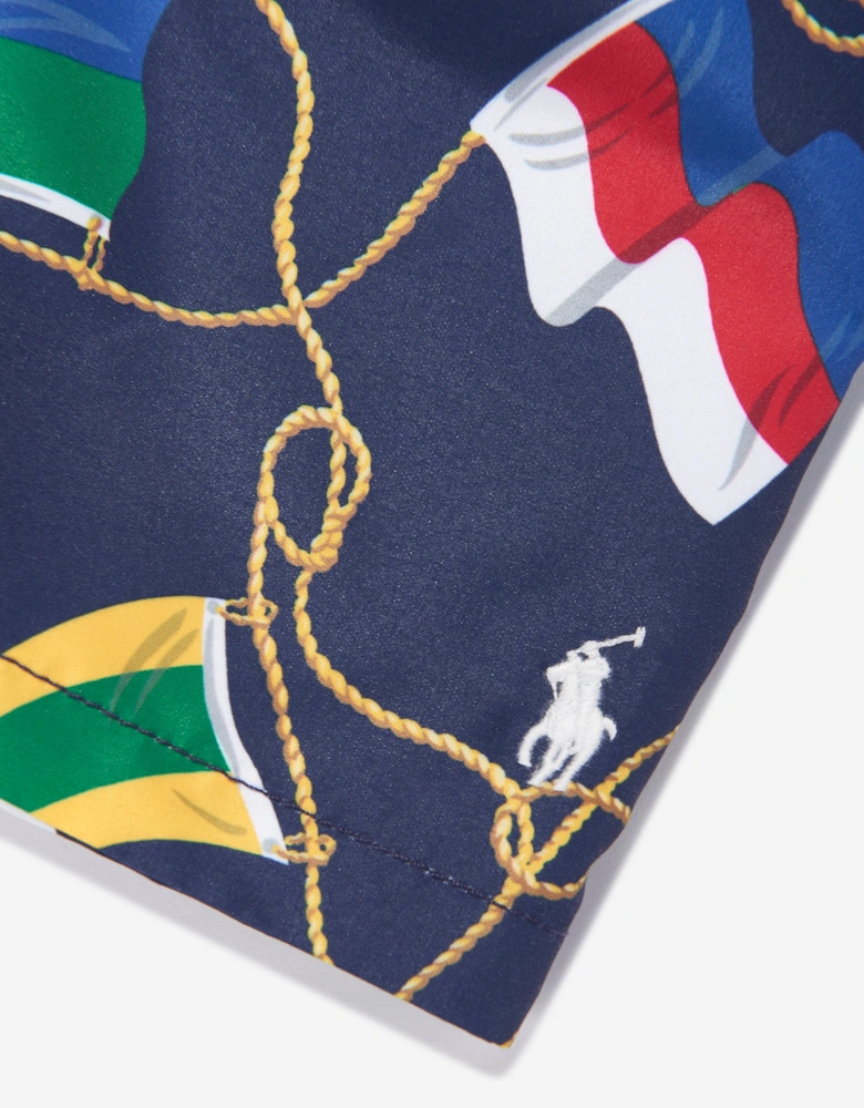 Boys Signal Flags Swim Shorts in Multicolour
