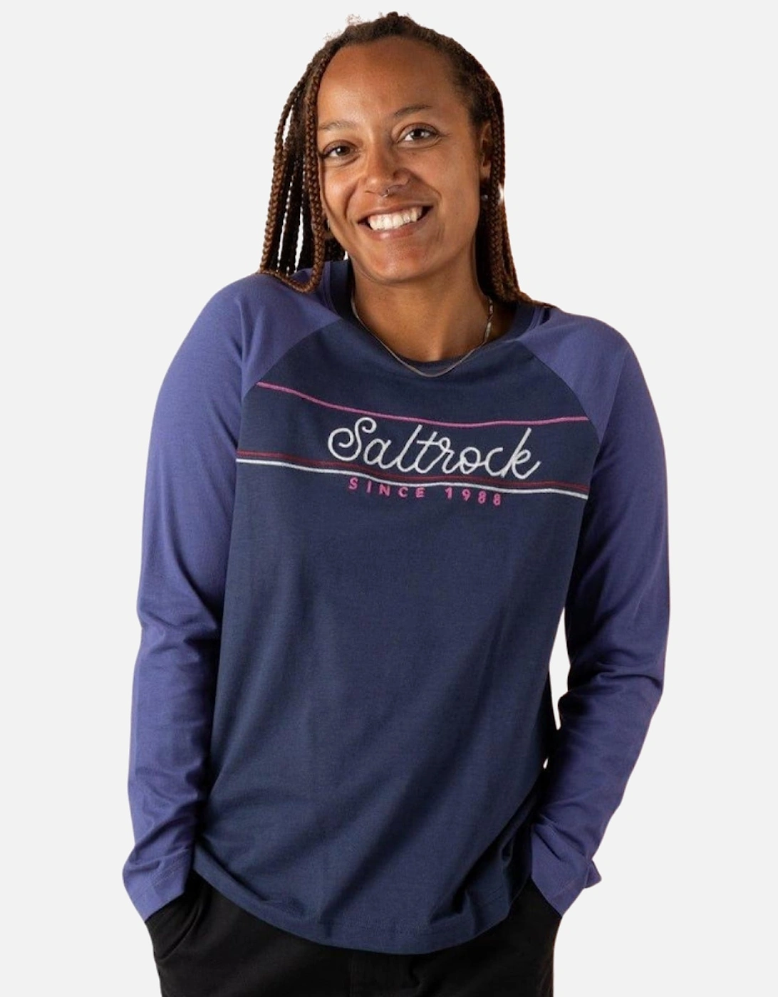 Womens Links Embroidered Long Sleeve T-Shirt, 2 of 1