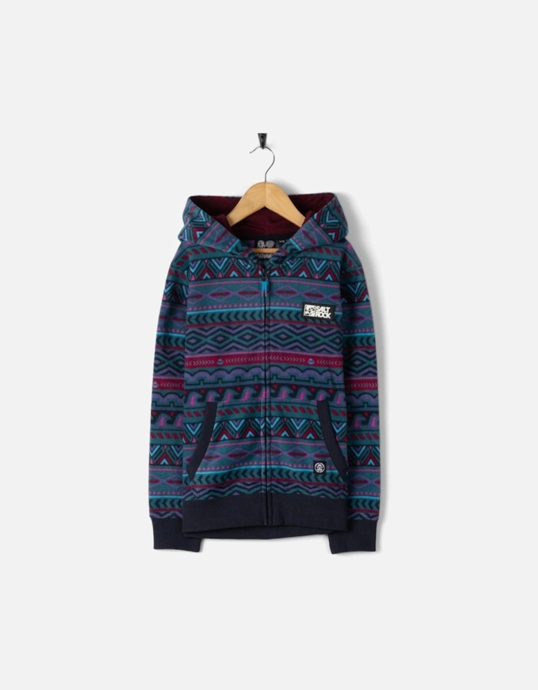 Kids Treehouse Hooded Microfleece Full Zip Fleece