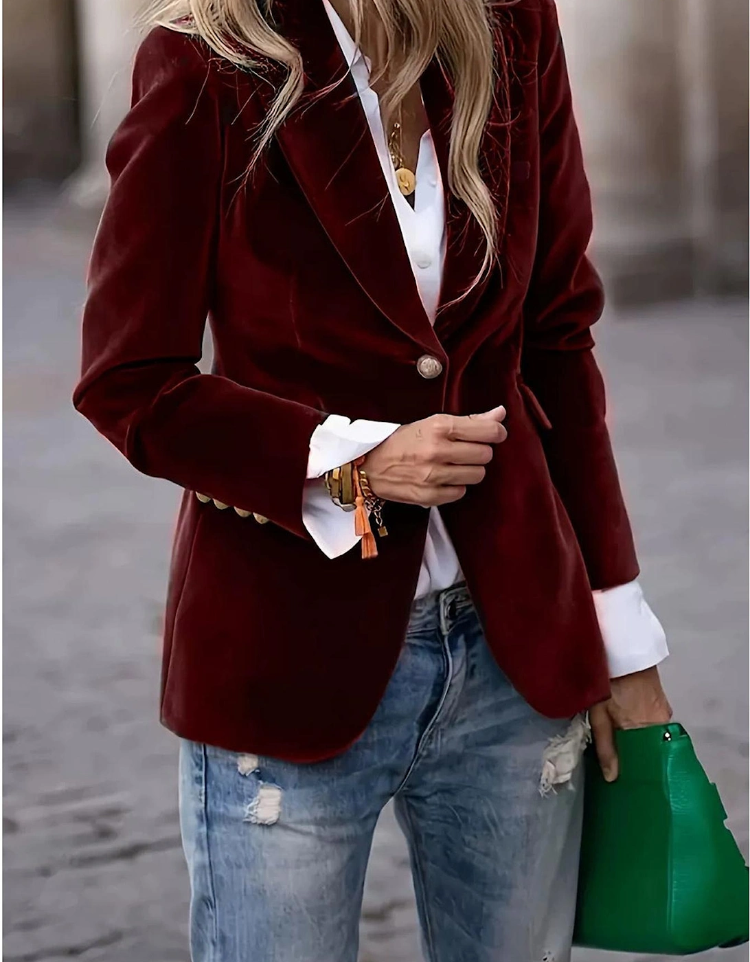Classic Velvet Blazer
