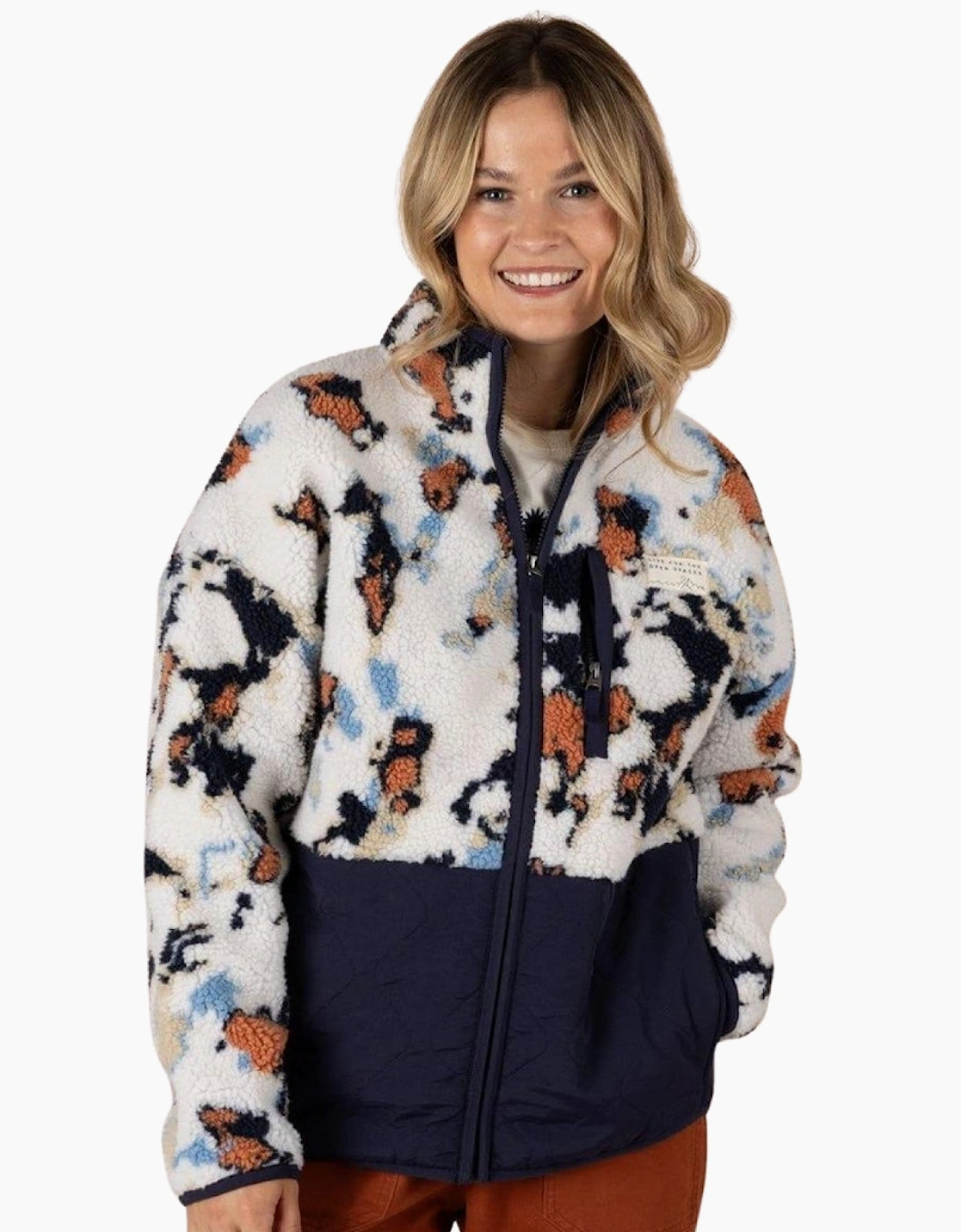 Saltrock Women's Saltrock Womens Folie Sherpa Full Zip Fleece - Blue Dress