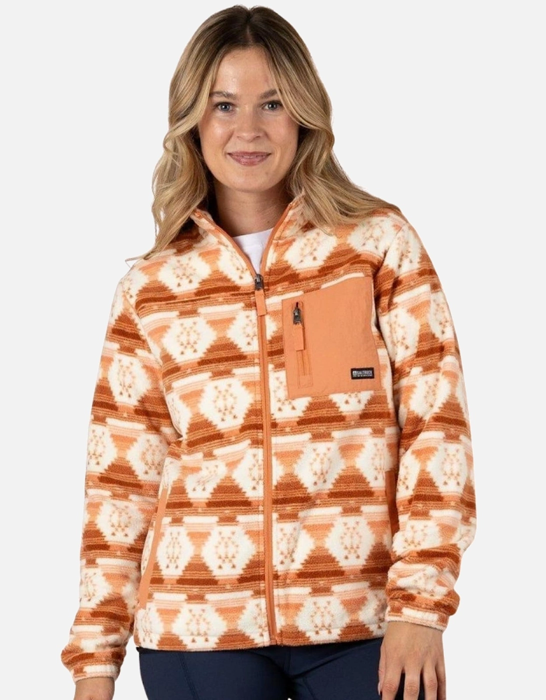 Womens Portis Microfibre Full Zip Fleece, 2 of 1