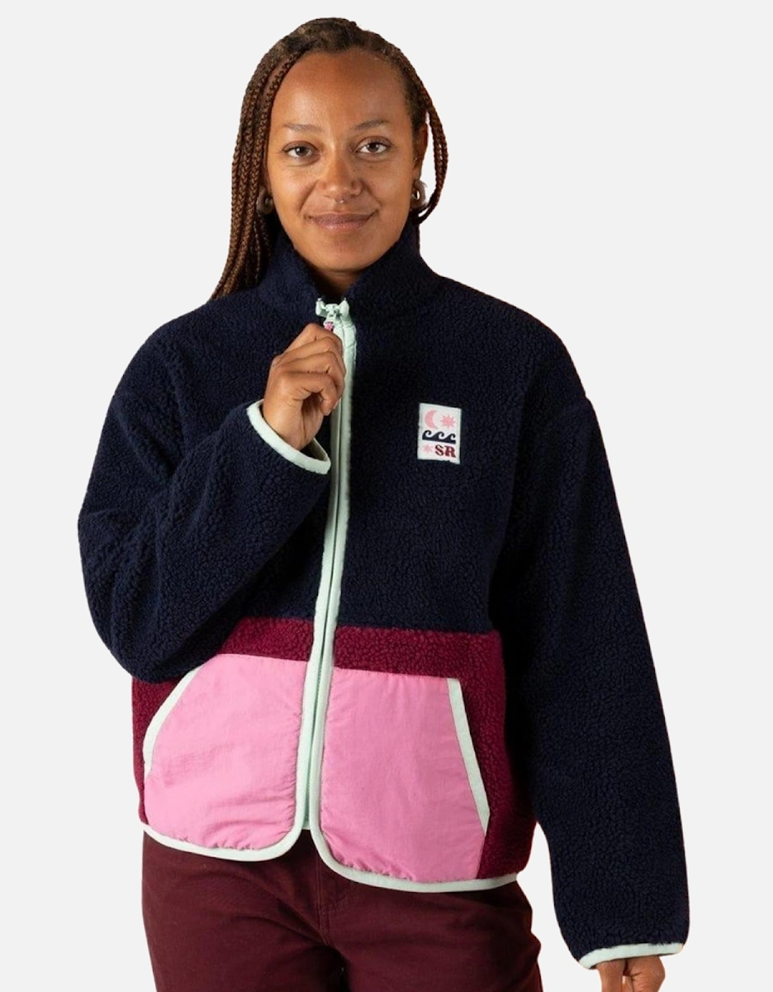 Womens Emery Star Full Zip Fleece, 2 of 1