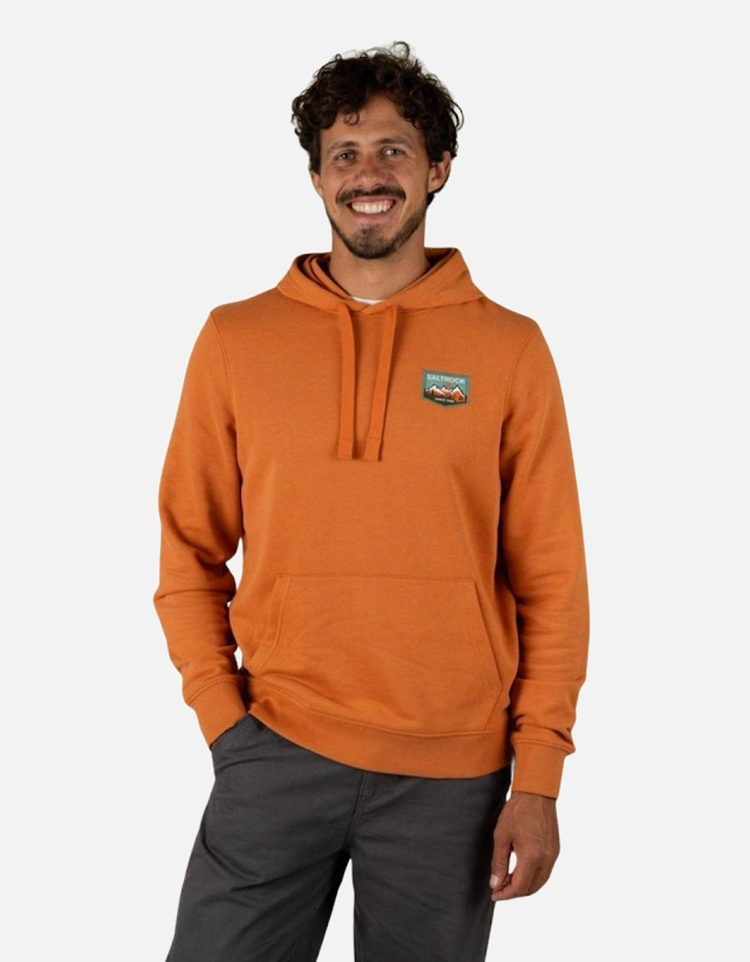 Mens Upland Graphic Pop Hoodie, 2 of 1