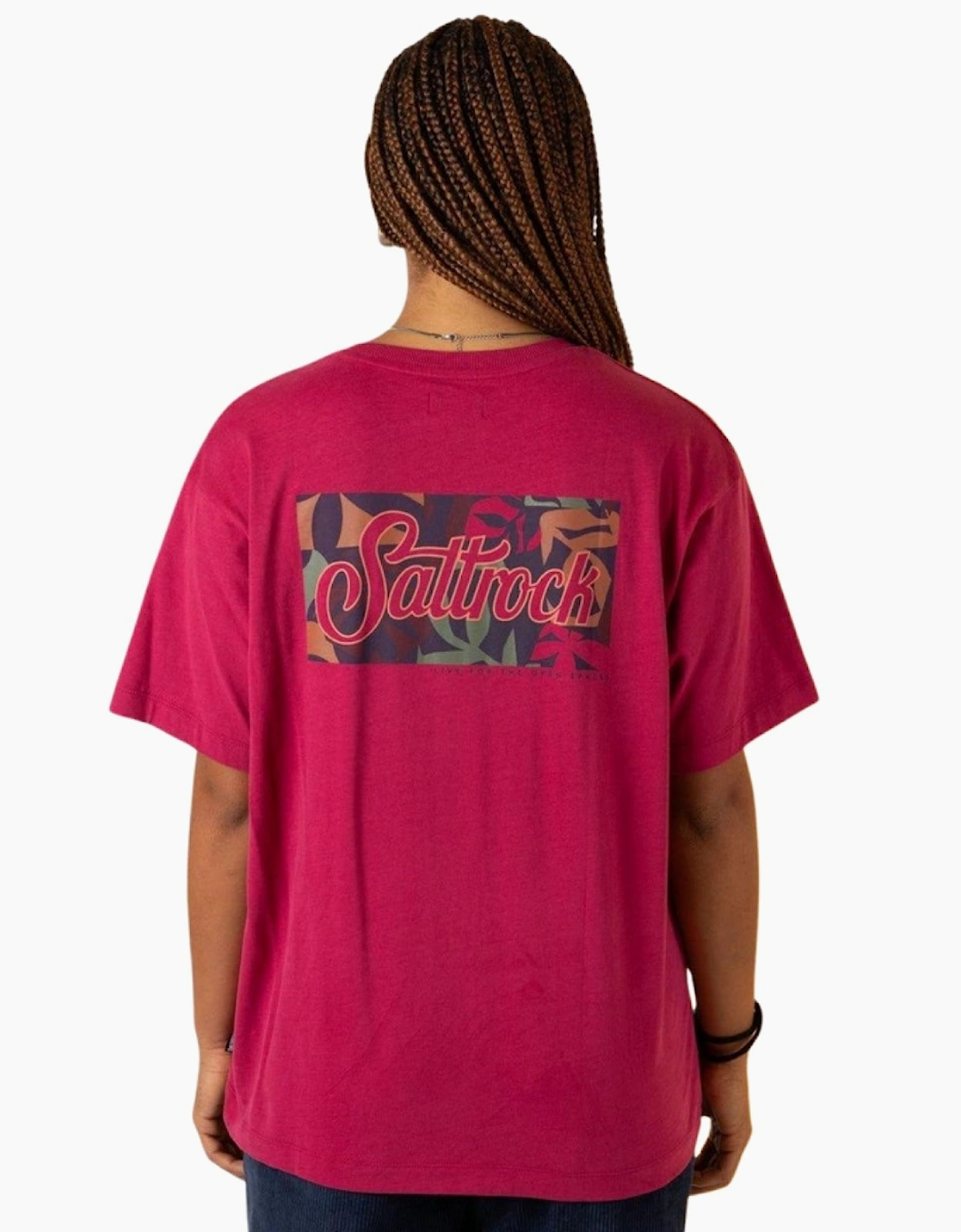 Saltrock Women's Saltrock Womens Trader Floral Oversized Short Sleeve T-Shirt - Pink