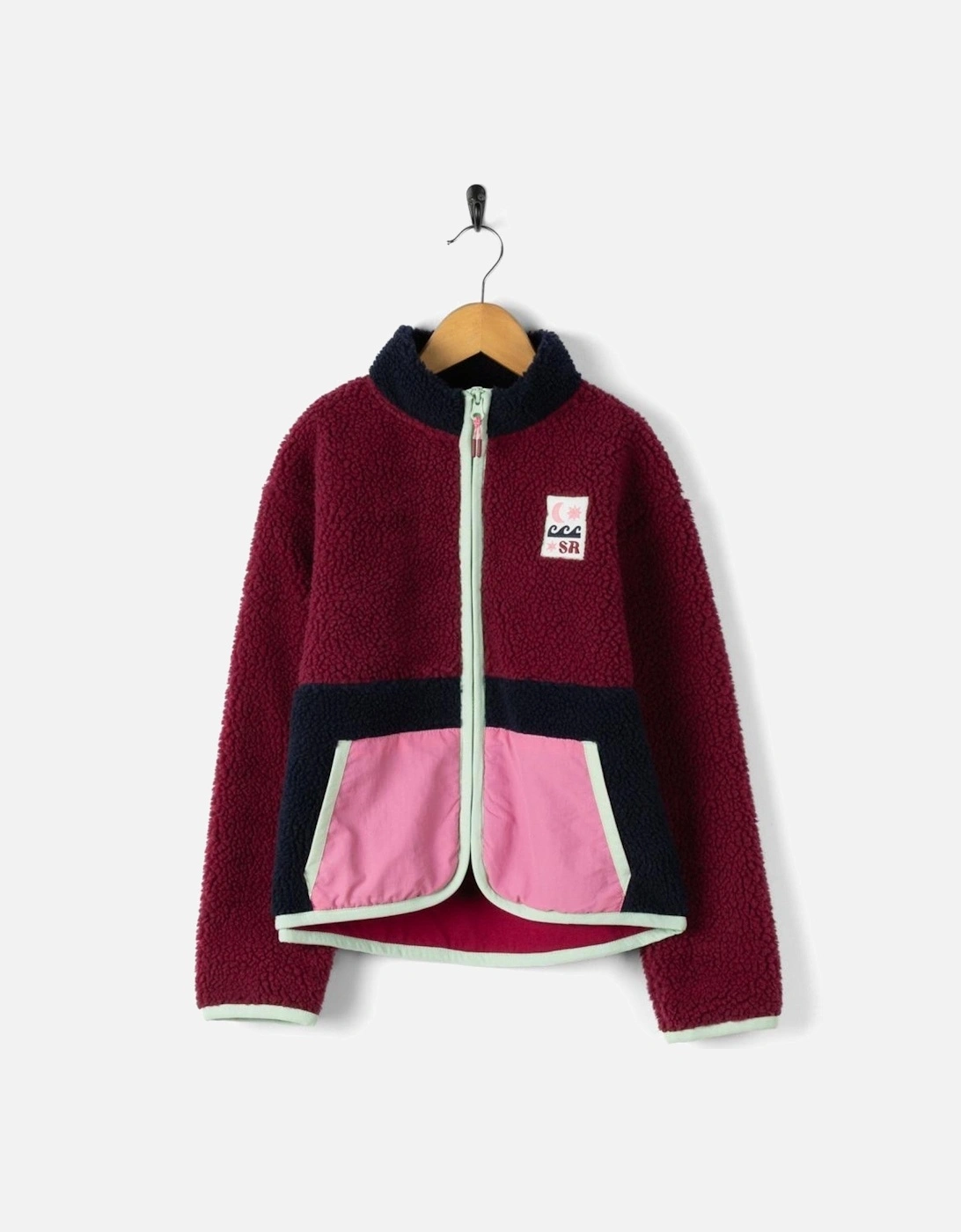 Kids Emery Star Embroidered Full Zip Fleece, 2 of 1