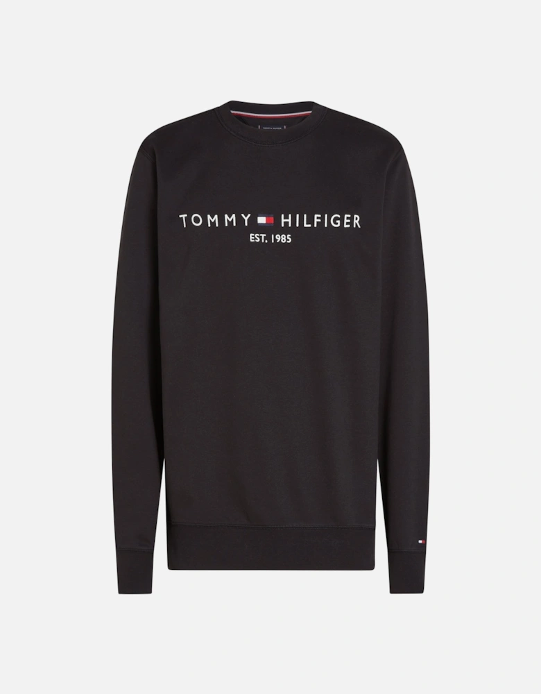 Tommy Logo Mens Sweatshirt - Black