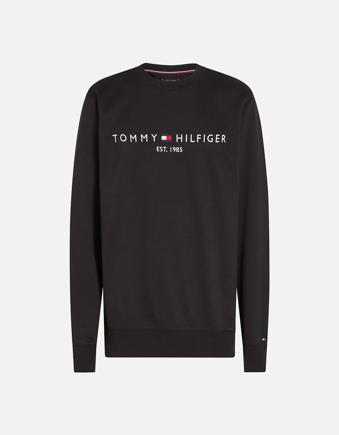 Tommy Logo Mens Sweatshirt - Black