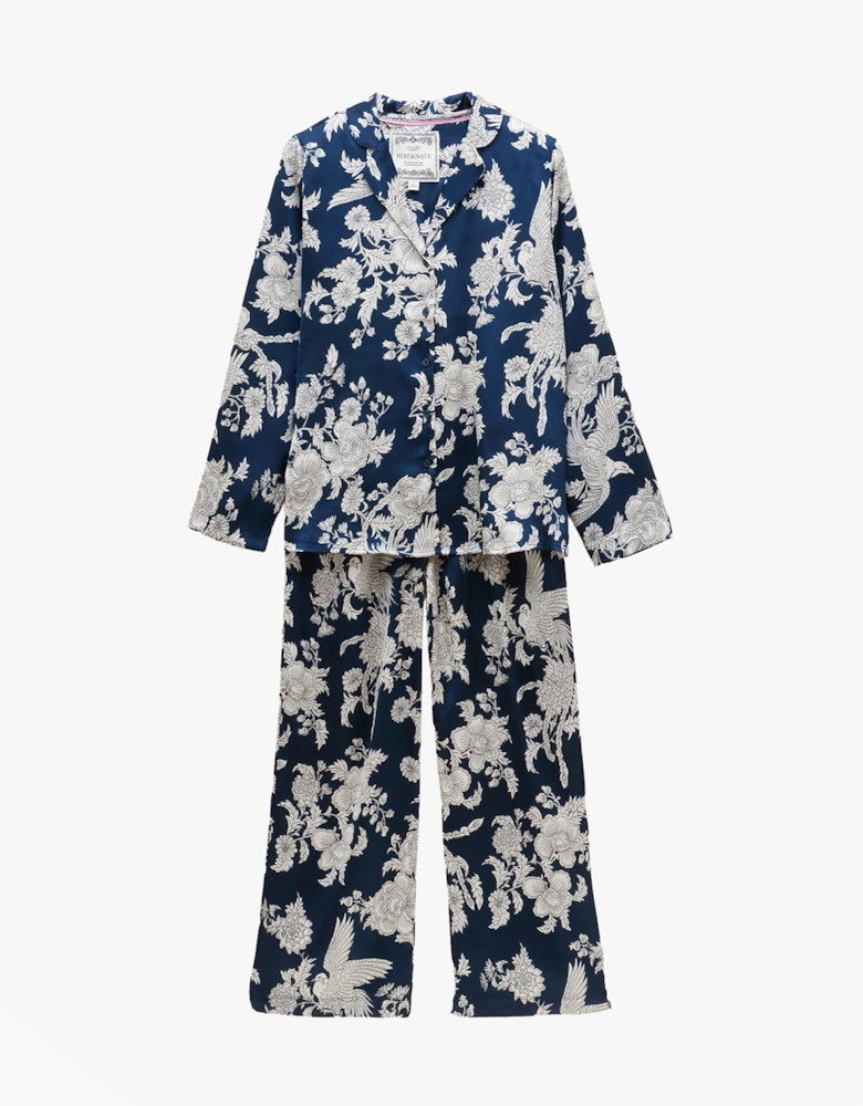 BONNIE Womens Pyjama Set Navy Floral