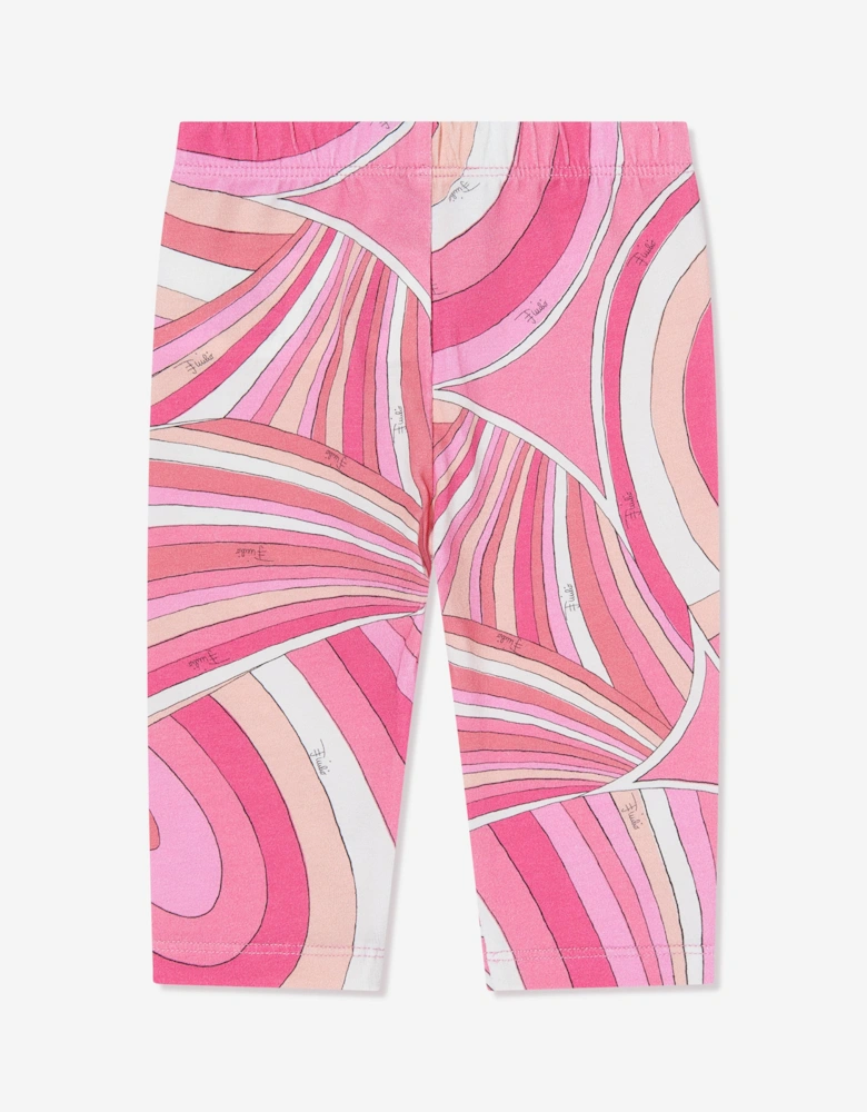 Baby Girls Iride Print Leggings in Pink