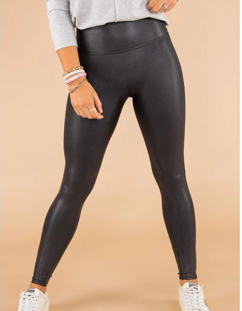 Black Faux Leather Skinny Leggings