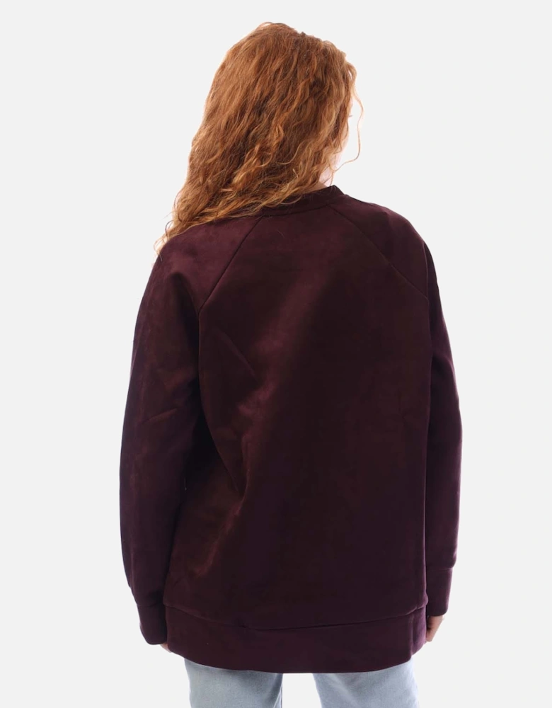 Sueded Scuba Pullover Sweatshirt
