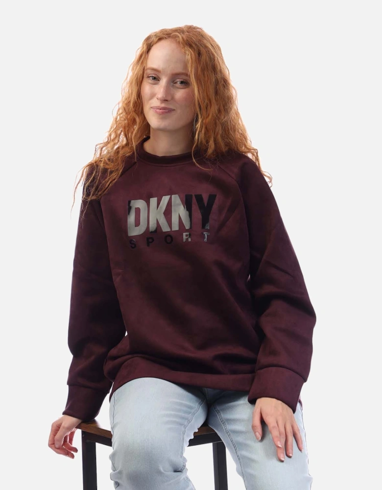 Sueded Scuba Pullover Sweatshirt