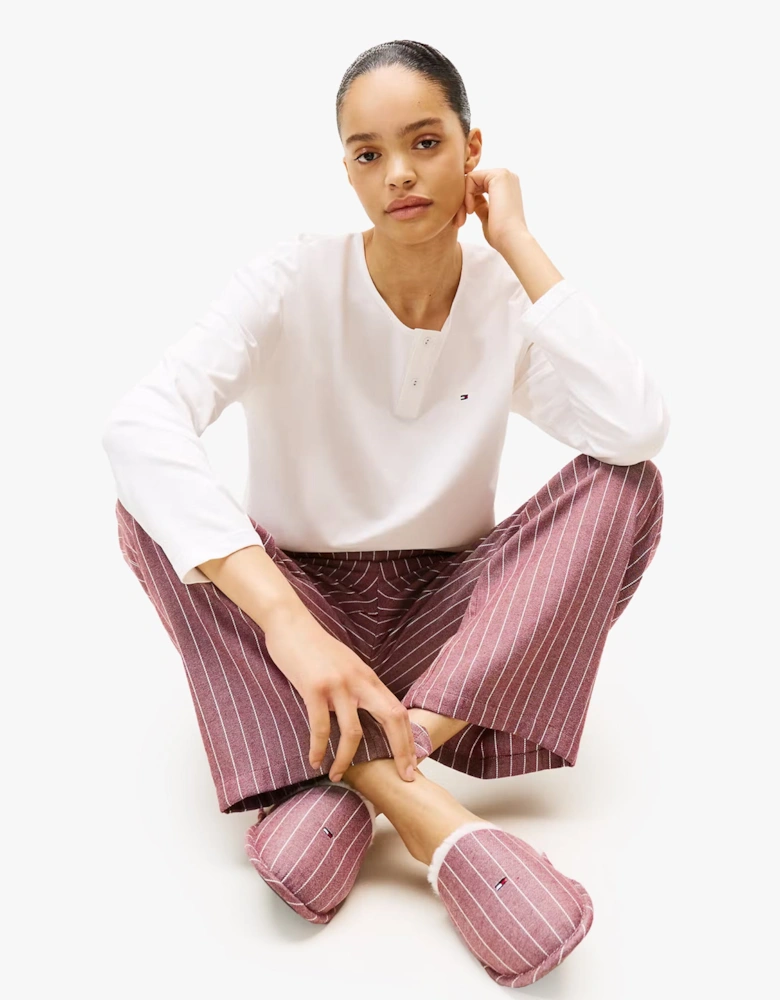 GIFT LS TEE FLNL SET Womens Pyjama Set Multicoloured