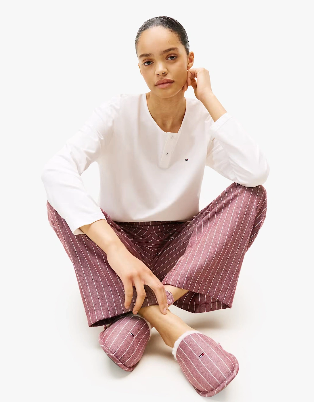 GIFT LS TEE FLNL SET Womens Pyjama Set Multicoloured