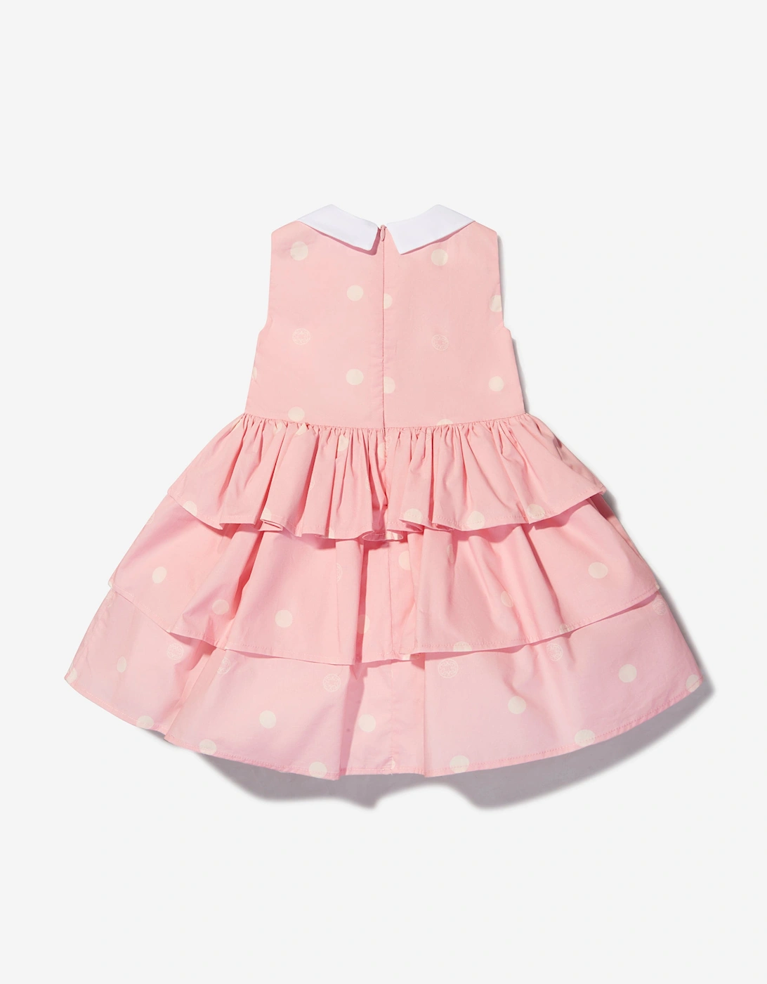 Girls Cotton Polka Dot Sleeveless Dress