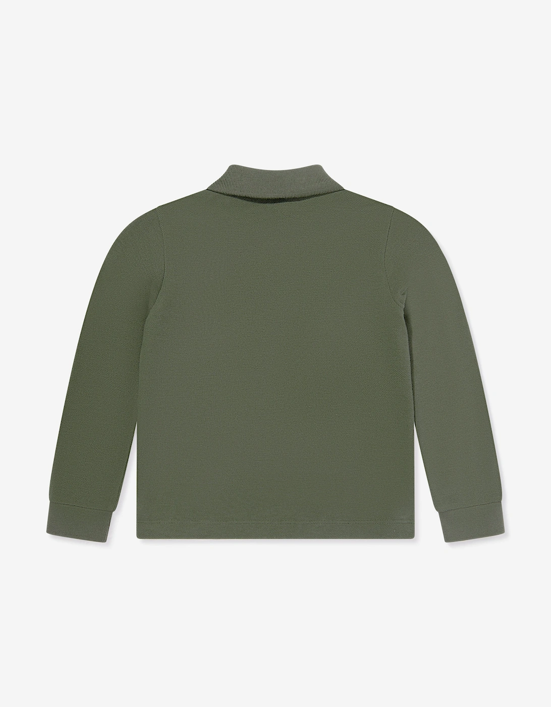 Boys Long Sleeve Polo Shirt in Green