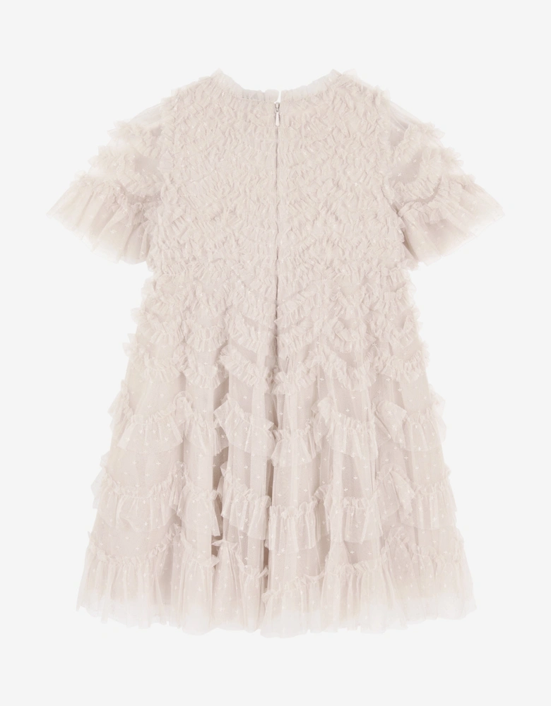 Girls Aviana Dress in Ivory