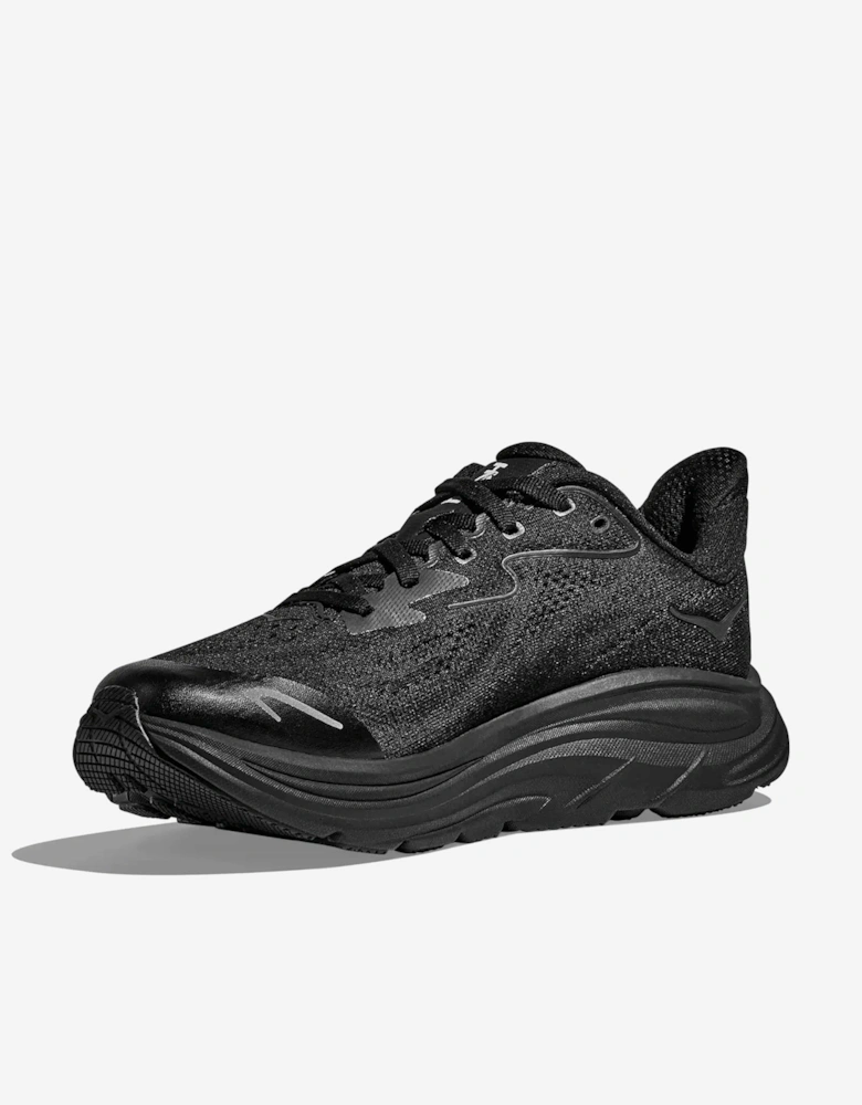 Kids Clifton 10 Trainers in Black
