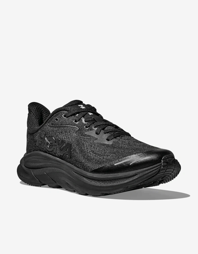 Kids Clifton 10 Trainers in Black