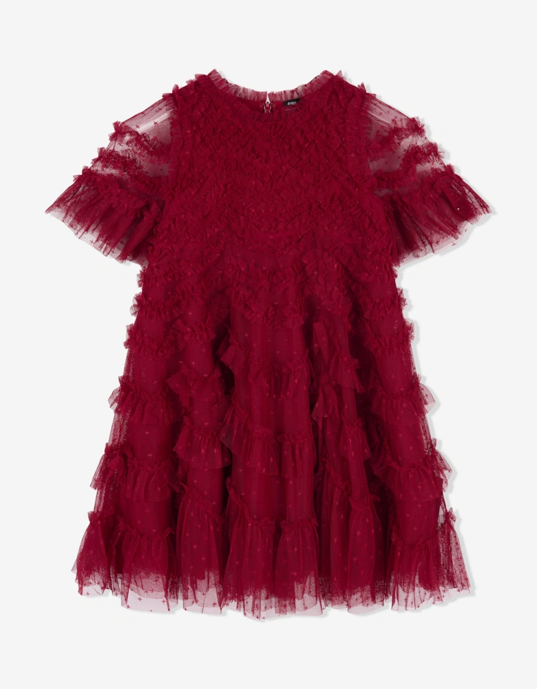 Girls Aviana Dress in Red