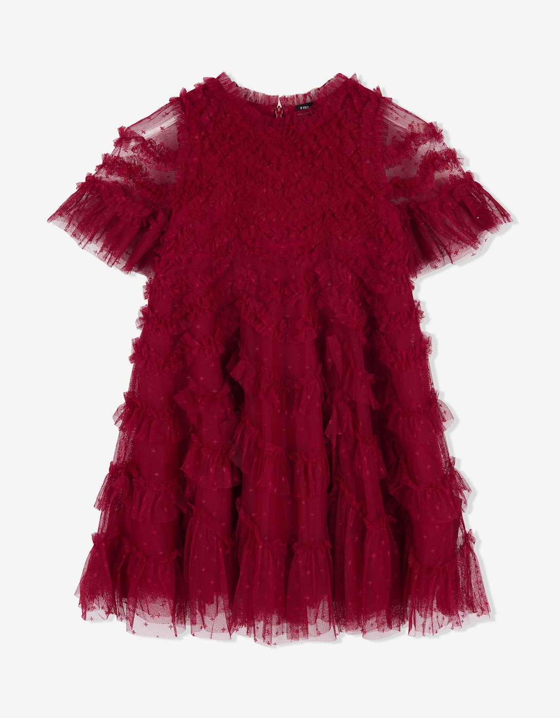 Girls Aviana Dress in Red, 5 of 4