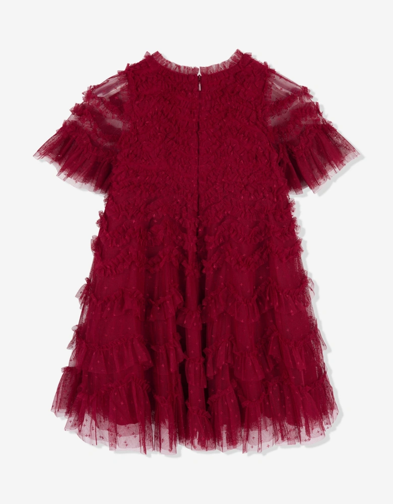 Girls Aviana Dress in Red