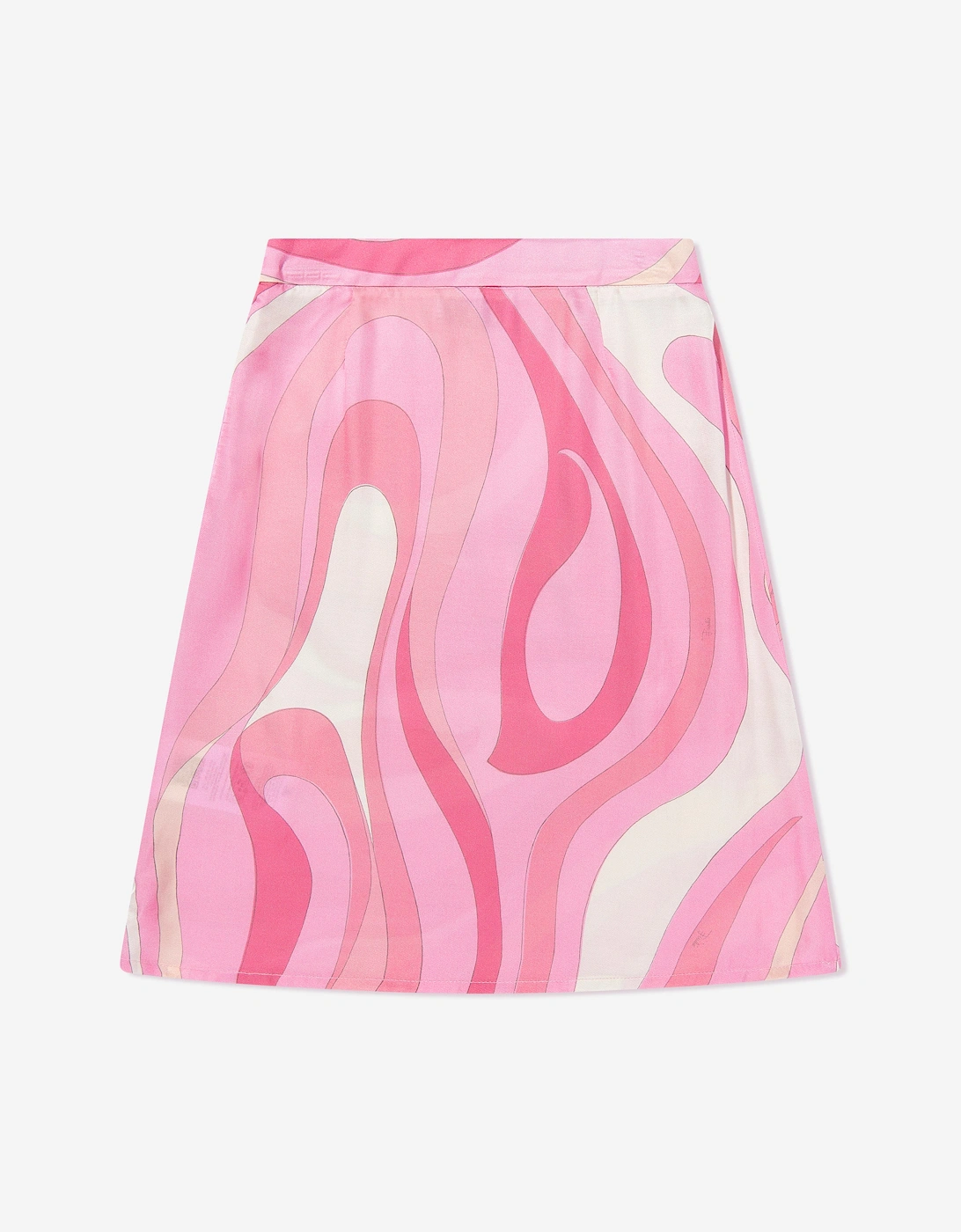 Girls Marmo Print Skirt in Pink