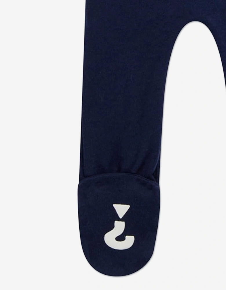Baby Boys Pocket Babygrow in Navy
