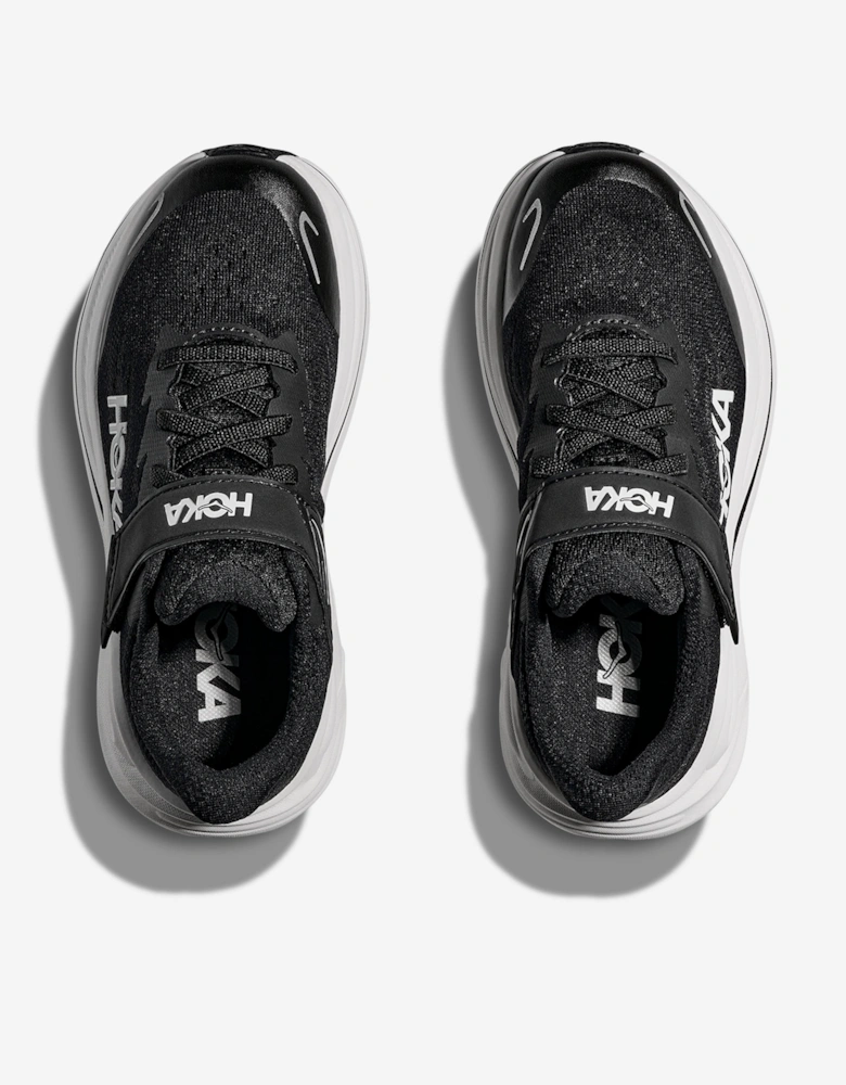 Kids Clifton 10 Trainers in Black