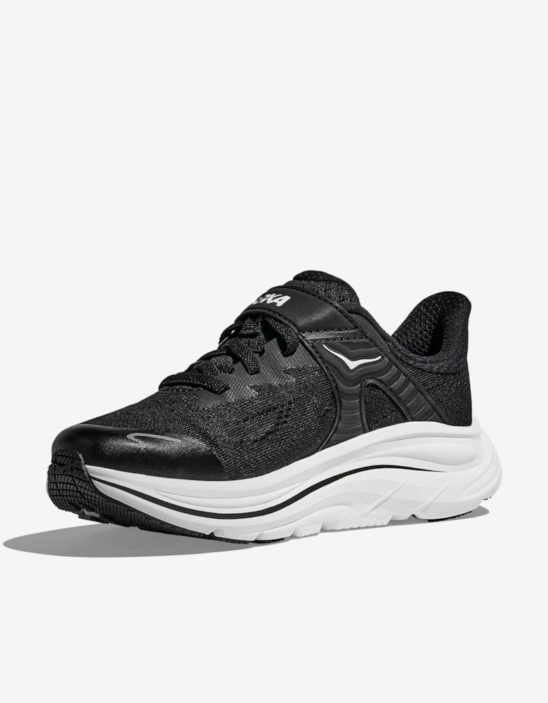Kids Clifton 10 Trainers in Black