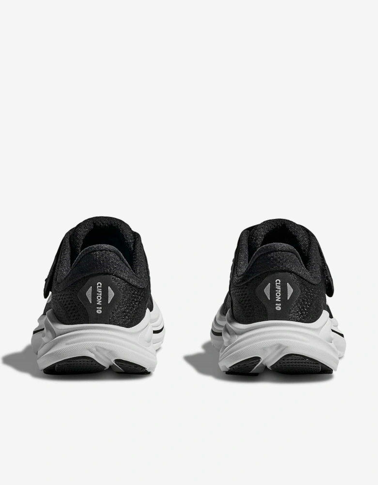 Kids Clifton 10 Trainers in Black