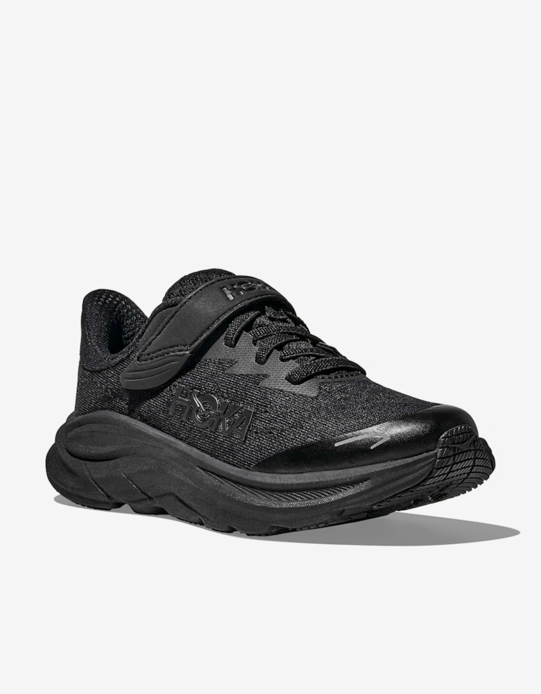 Kids Clifton 10 Trainers in Black