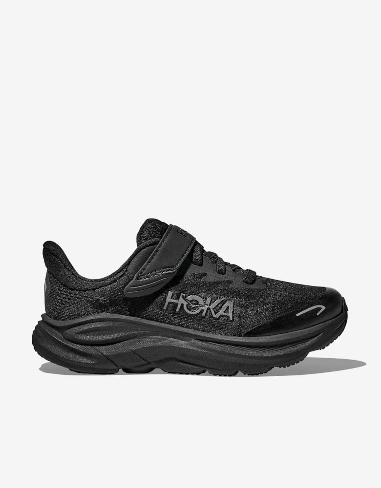 Kids Clifton 10 Trainers in Black