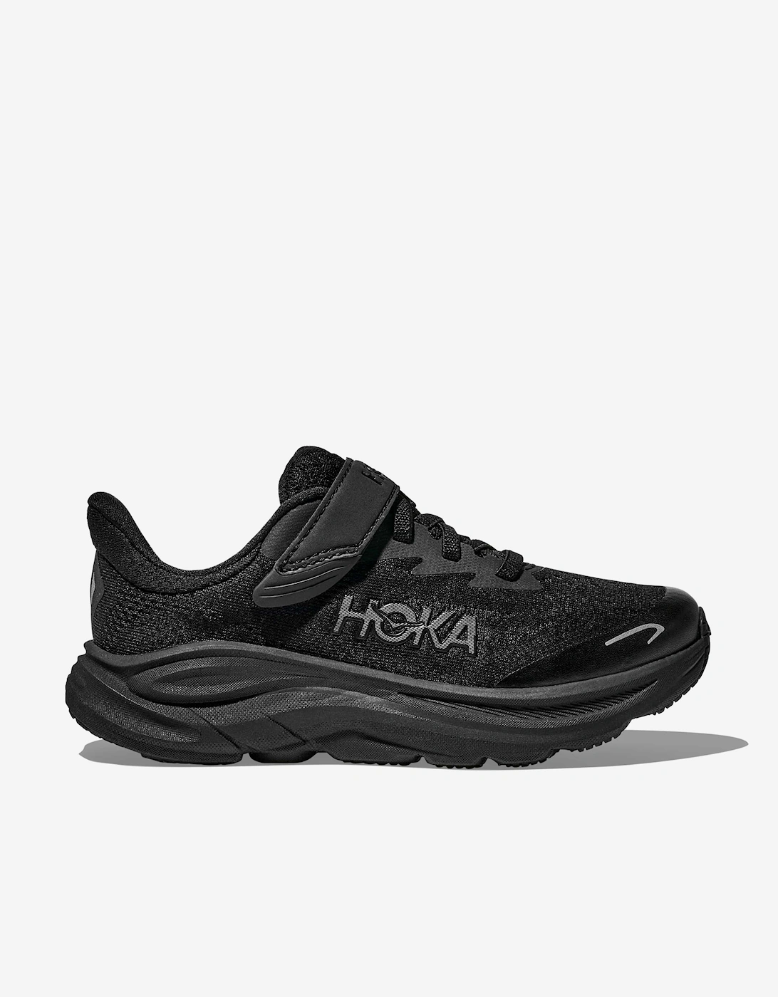 Girl's HOKA Kids Clifton 10 Trainers in Black - Size: EU 34 uk 1
