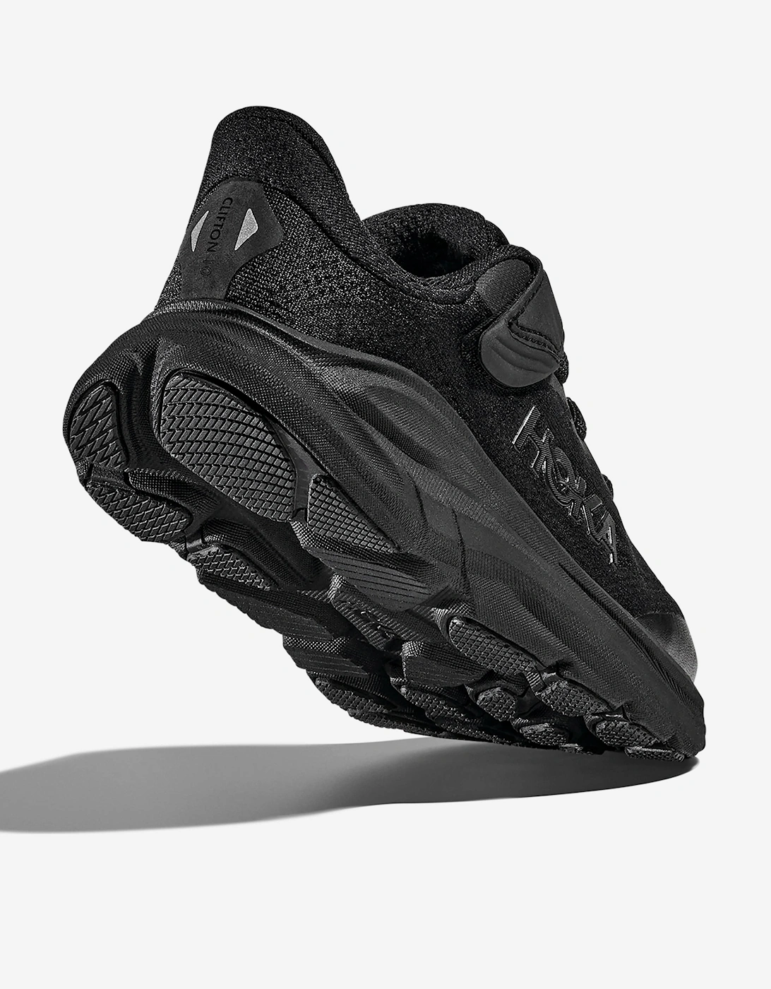 Kids Clifton 10 Trainers in Black